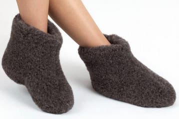 Woolwarmers Wollen Sloffen – Bruin – 100% Wol – Unisex, Nieuw