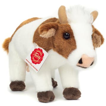 Koe knuffel - zacht pluche - premium kwaliteit - bruin/wit, Verzenden, Nieuw