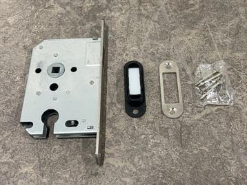 Veiling - 6x Intersteel cilinderslot met sluitplaat 55mm, Doe-het-zelf en Verbouw, Nieuw
