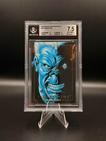Beckett Bgs 7.5 1992 Skybox Marvel Masterpieces Tombstone #9, Verzenden, Zo goed als nieuw, Losse kaart