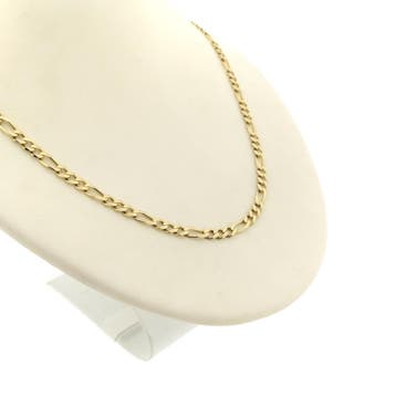 Gouden Figaro schakelketting, Ophalen of Verzenden, Gebruikt, Overige kleuren, Goud
