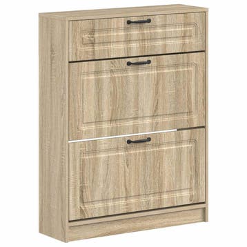 vidaXL Schoenenkast UTRECHT 78 x 24 x 100 cm Bewerkt hout, Verzenden, Nieuw