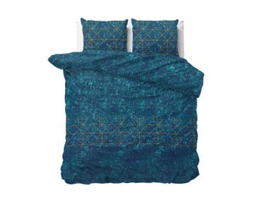Sleeptime Elegance Santox Blauw - 200X200/220 + 2 x kussensl, Nieuw