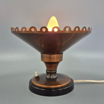 Lamp - Koper - Vintage Graeco koperen tafellamp – klassiek
