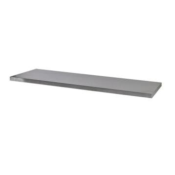 MDF werkblad met RVS plaat omkleed 136 x 46 x 3,6 cm voor, Doe-het-zelf en Verbouw, Werkbanken, Ophalen of Verzenden, Nieuw