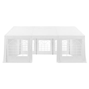 Partytent / Paviljoen Gala - 4 x 6 meter - Wit - Incl. Zijwa, Tuin en Terras, Verzenden, Nieuw