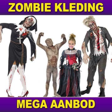 Mega aanbod zombie kostuums - Halloween zombie kostuums, Ophalen of Verzenden, Nieuw, Halloween, Kleding