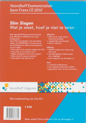 Noordhoff Examentrainer Havo Frans CE 2010 9789001767730, Verzenden, Gelezen