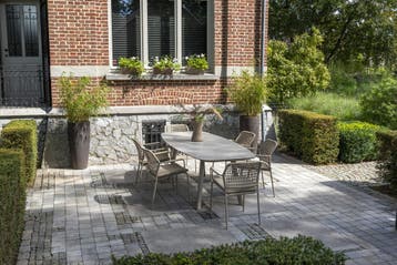 Manolo Barista dining tuinset 240x103xH75 cm 7 delig latte, Ophalen of Verzenden, Nieuw