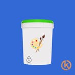 1l Kurkverf - Wandkurk - Blauw, Ophalen of Verzenden, Nieuw