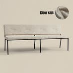 *WOONWINKEL* PEPP Interiors Soho Bankje Eetkamer Beige 200cm, Verzenden, Nieuw, Stof