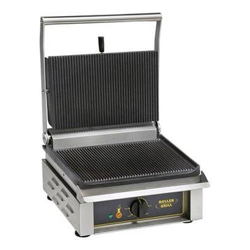 Contactgrill Panini (gegroefd/gegroefd) 3kW | Voorzien van, Verzenden, Nieuw in verpakking