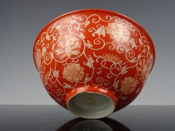 Kom - Porselein - Qing dynastie 1644-1911, Antiek en Kunst