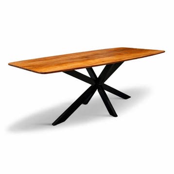 Eettafel Deens Ovaal Elise 280x110cm Mango Honey brown, Ophalen of Verzenden, Nieuw