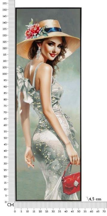 ELEGANT GELAKT CANVAS MET FRAME -H- CM 52X4,5X152, Ophalen of Verzenden, Nieuw