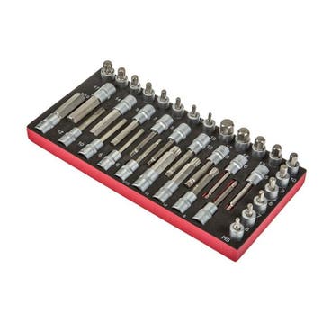 Bitset 1/2 inch met fijntand – veeltand – lange inbus bit –, Ophalen of Verzenden, Nieuw