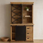 Buffetkast Mangohout Milan 100 X, Huis en Inrichting, Verzenden, Nieuw, Overige houtsoorten, Industriële meubels