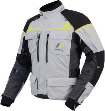 Rukka Ecuado-R Grijs Geel Textiele Motorjas, Motoren, Kleding | Motorkleding, Nieuw met kaartje, Jas | textiel, Rukka, Heren