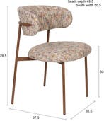 2dekans | Housecraft Living Claes Eetkamerstoelen Gemêleerd, Huis en Inrichting, Stoelen, Ophalen of Verzenden, Zo goed als nieuw
