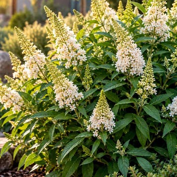 Vlinderstruik Butterfly Candy Little White container (P19), Tuin en Terras, Verzenden, Vlinderstruik, Struik