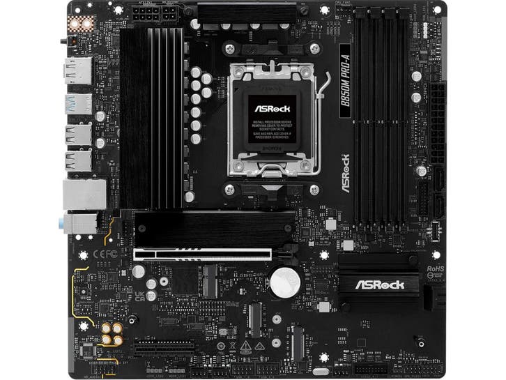 ASRock B850M Pro-A - Micro-ATX Moederbord - AM5 Socket -, Computers en Software, Moederborden, Zo goed als nieuw, Verzenden