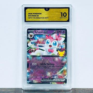 Pokémon Graded card - Sylveon ex 071- 30th Anniversary –, Nieuw