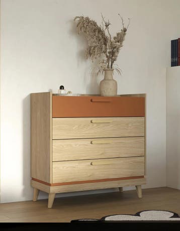 Ladekast Skagen - Eiken - 4 Lades, Huis en Inrichting, Kasten | Ladekasten, Verzenden, Nieuw