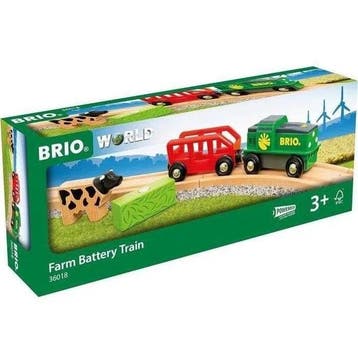 Brio Boerderijtrein op batterijen - houten circuit, Verzenden, Nieuw