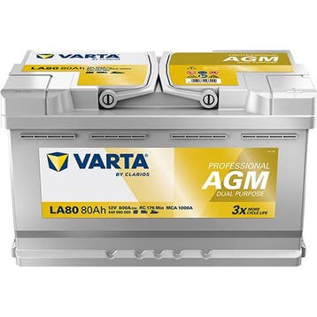 Varta PROFESSIONAL AGM 840080080 Accu, Verzenden, Nieuw