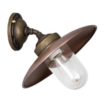 Landes Stallamp Schuin Brons/Koper Buitenverlichting, Tuin en Terras, Verzenden, Nieuw