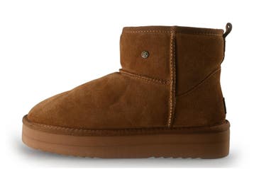 Warmbat Snowboots in maat 42 Cognac, Kleding | Dames, Schoenen, Overige kleuren, Verzenden, Snowboots, Zo goed als nieuw