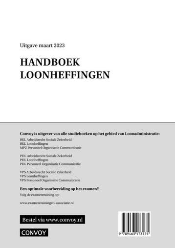 Handboek Loonheffingen / 2023 9789463173575, Verzenden, Gelezen