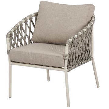 Amalfi Pasadena low dining tuinset 5 delig zand, Ophalen of Verzenden, Nieuw