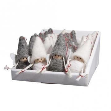 Vilt Engel engeltjes 7 cm set van 2 stuks, Hobby en Vrije tijd, Knutselen, Ophalen of Verzenden, Nieuw