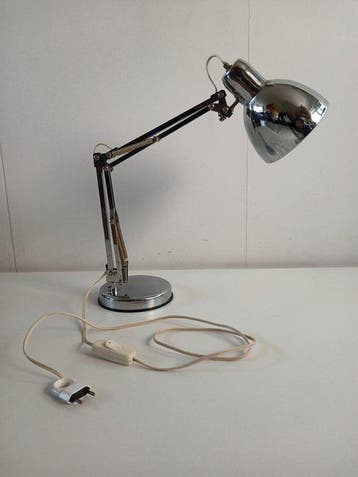 Bureaulamp - Chroom - Space Age