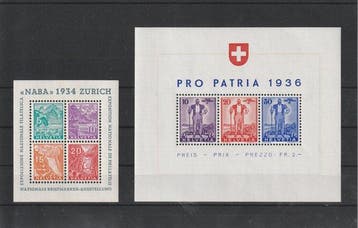 Zwitserland 1934/1962 - Alle blokuitgiften uit deze periode, Gestempeld