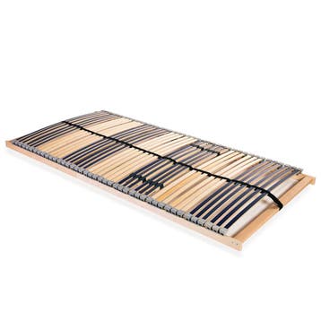 vidaXL Lattenbodem met 42 latten 7 zones 100x200 cm, 100 cm, Eenpersoons, Verzenden, Nieuw