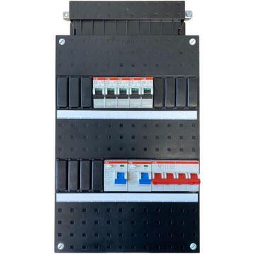 ABB groepenkast 5 groepen, 2 aardlekschakelaars 2-P, 1, Ophalen of Verzenden, Nieuw