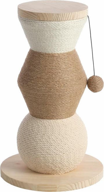 Krabpaal Flamingo Stubbs – Dennenhout Krabpaal met Jute &., Verzenden, Nieuw, Krabpaal