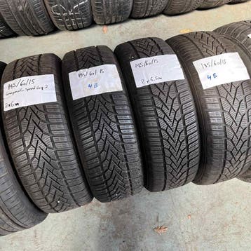 4 x Semperit Speed Grip 2 185-60-15 Winterbanden 6,5mm, Gebruikt, 15 inch, Band(en), Personenwagen