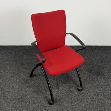 Comforto X99 Inklapbare Vergaderstoel - Rood, Ophalen of Verzenden, Gebruikt