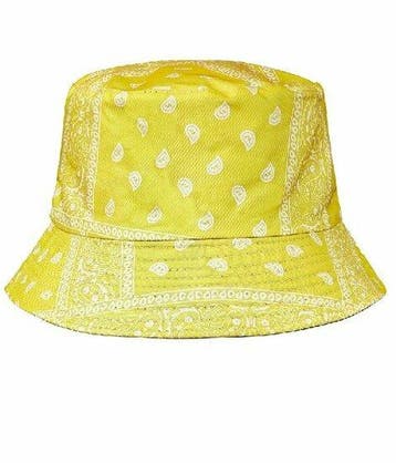 Bucket Hat Hoedje – Paisley Patroon – One Size – Geel, Kleding | Dames, Nieuw