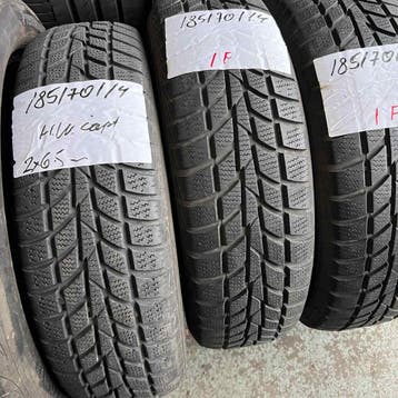 4 x Hankook Winter i*cept 185-70-14 Winterbanden 6,5mm, Auto-onderdelen, Banden en Velgen, 14 inch, Gebruikt, Band(en), Personenwagen