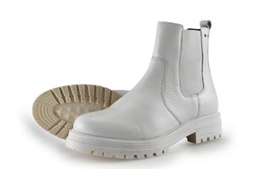 Nelson Chelsea boots in maat 42 Wit, Kleding | Dames, Schoenen, Verzenden, Wit, Overige typen, Zo goed als nieuw