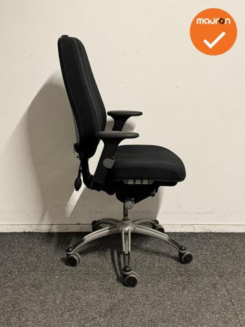 RH Logic 400 Elite - Bureaustoel - nieuwe zwarte stoffering, Werkplek, Ophalen of Verzenden, Gebruikt, Stoel