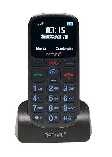 Denver GSP120 Senioren Telefoon – 2G GSM Basic Mobile Phone, Telecommunicatie, Mobiele telefoons | Overige merken, Zo goed als nieuw