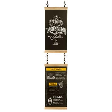 Krijtbord Hook Eiken Industrial Combinatie-set, Nieuw in verpakking