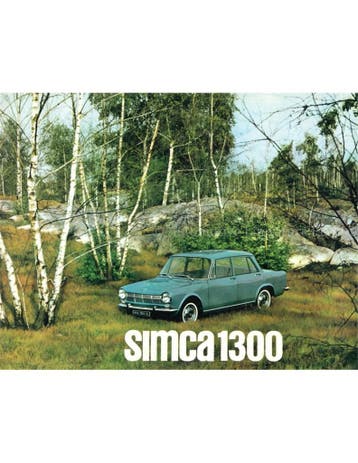 1965 SIMCA 1300 BROCHURE NEDERLANDS, Nieuw, Author