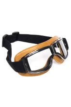 Goggles Motorbril Skibril Bril Caramelbruin Montuur Transpar, Ophalen of Verzenden, Nieuw, Overige maten, Carnaval