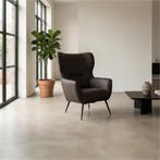 Leren fauteuil Flair - Toledo Espresso (bruin), Huis en Inrichting, Fauteuils, Eigentijds, Modern, Retro, Romantisch, Nieuw, Ophalen of Verzenden